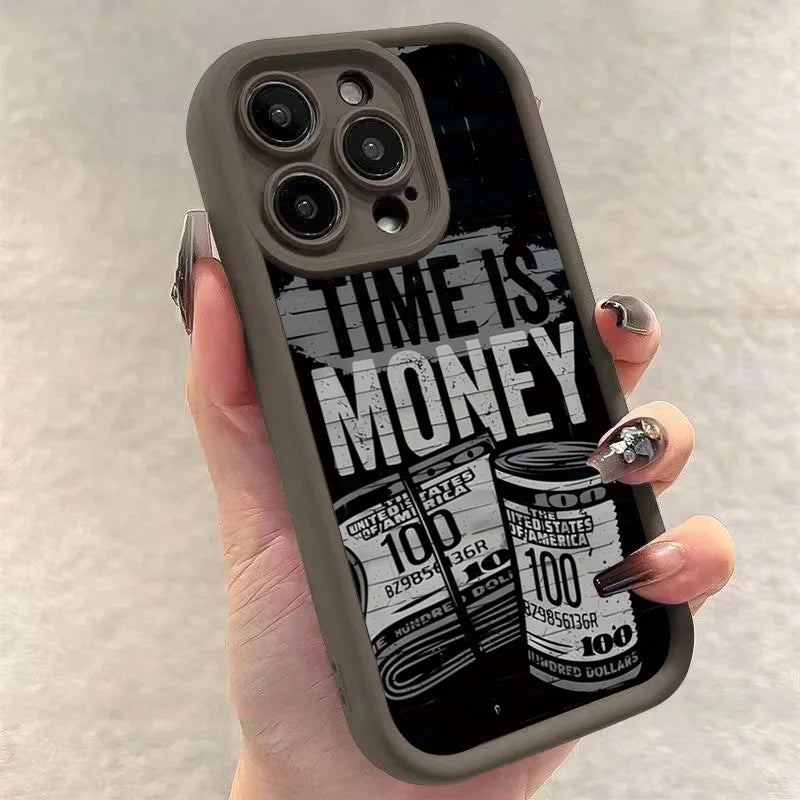 "Time is Money" Matte Protective IPhone Case