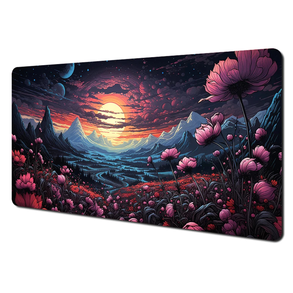 Mysterious Purple Forest Large Gaming Mouse Pad & Desk MAT
