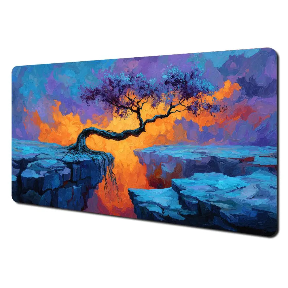Mysterious Purple Forest Large Gaming Mouse Pad & Desk MAT