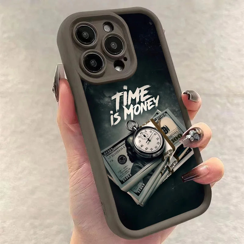 "Time is Money" Matte Protective IPhone Case