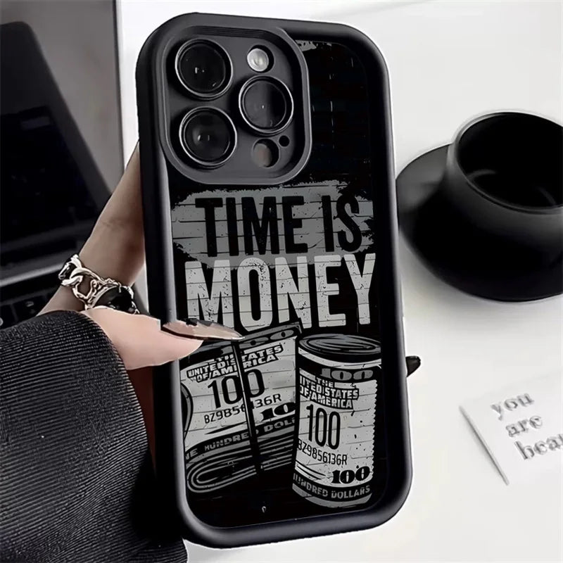 "Time is Money" Matte Protective IPhone Case