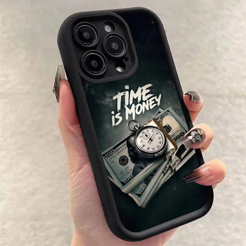 "Time is Money" Matte Protective IPhone Case