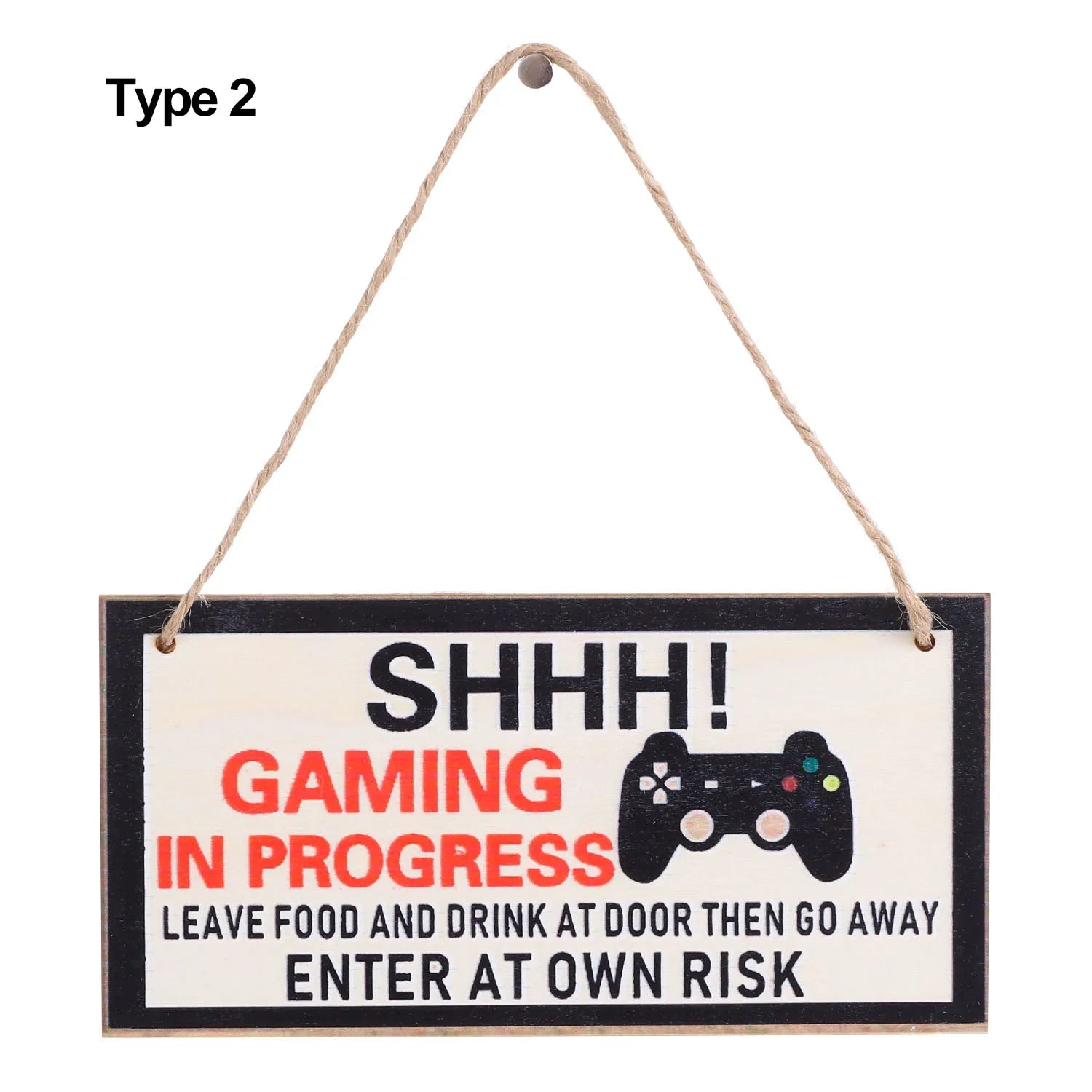 Premium Wooden Gaming Room Sign
