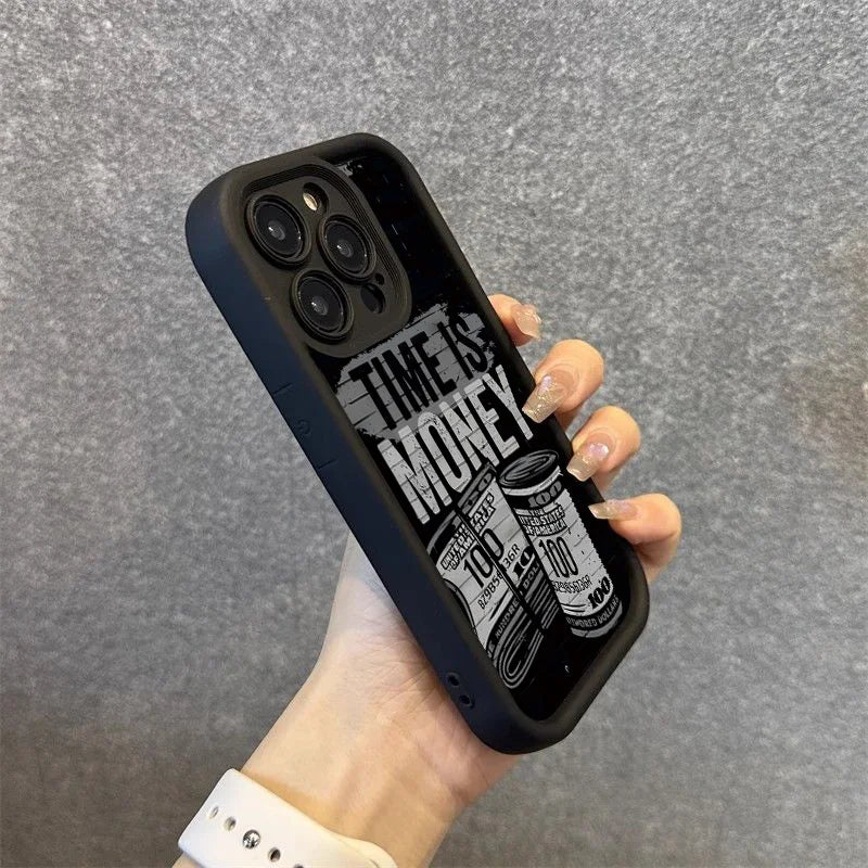 "Time is Money" Matte Protective IPhone Case