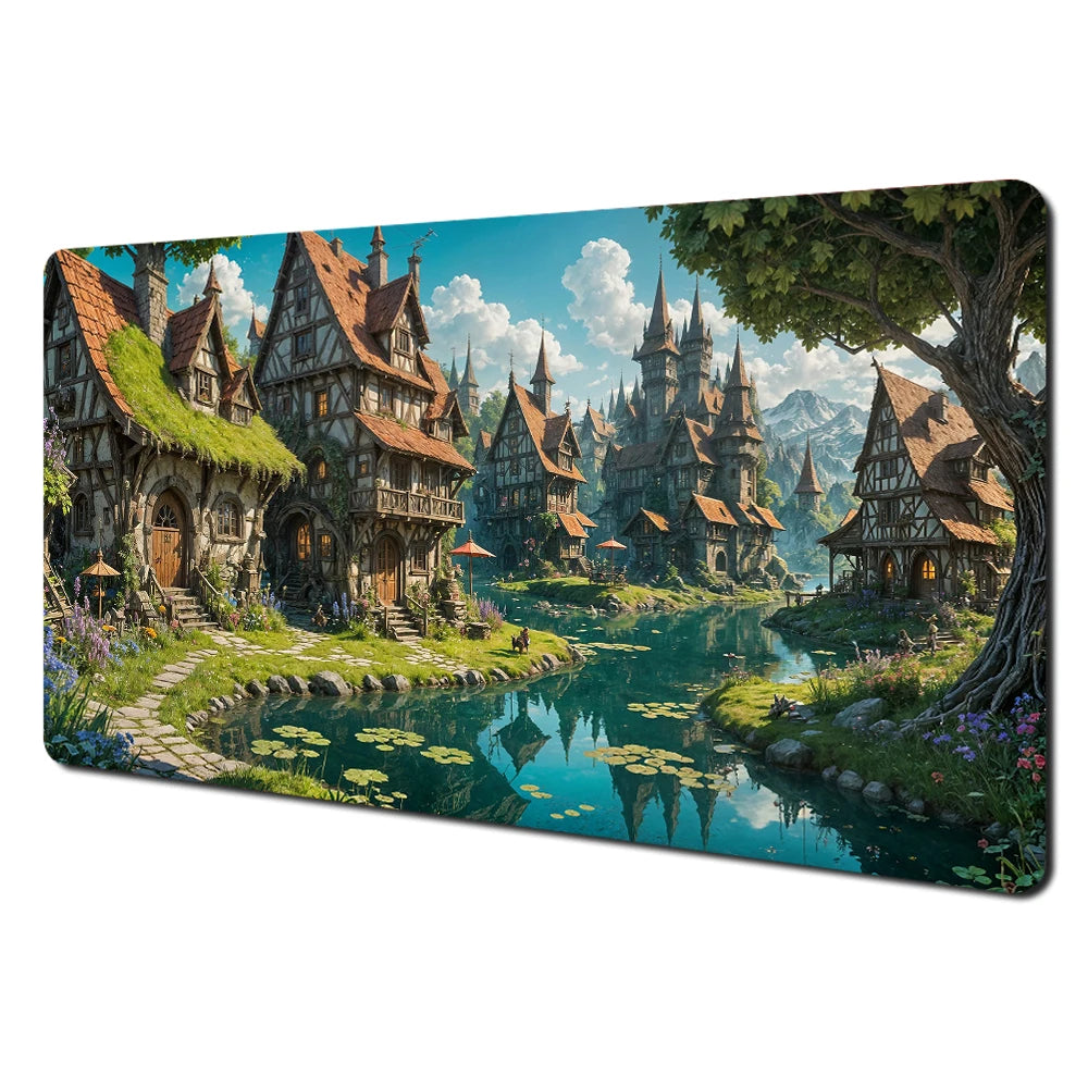 Mysterious Purple Forest Large Gaming Mouse Pad & Desk MAT