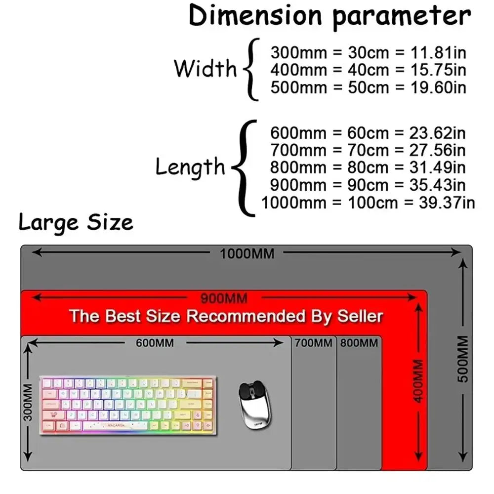 Mysterious Purple Forest Large Gaming Mouse Pad & Desk MAT