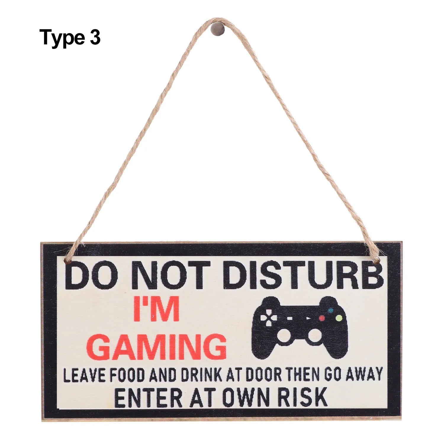 Premium Wooden Gaming Room Sign