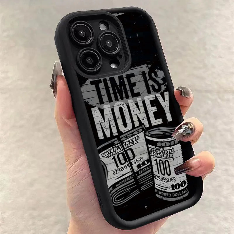 "Time is Money" Matte Protective IPhone Case