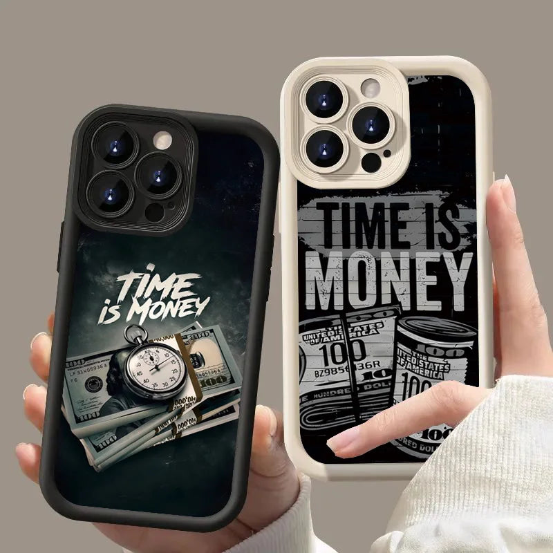 "Time is Money" Matte Protective IPhone Case