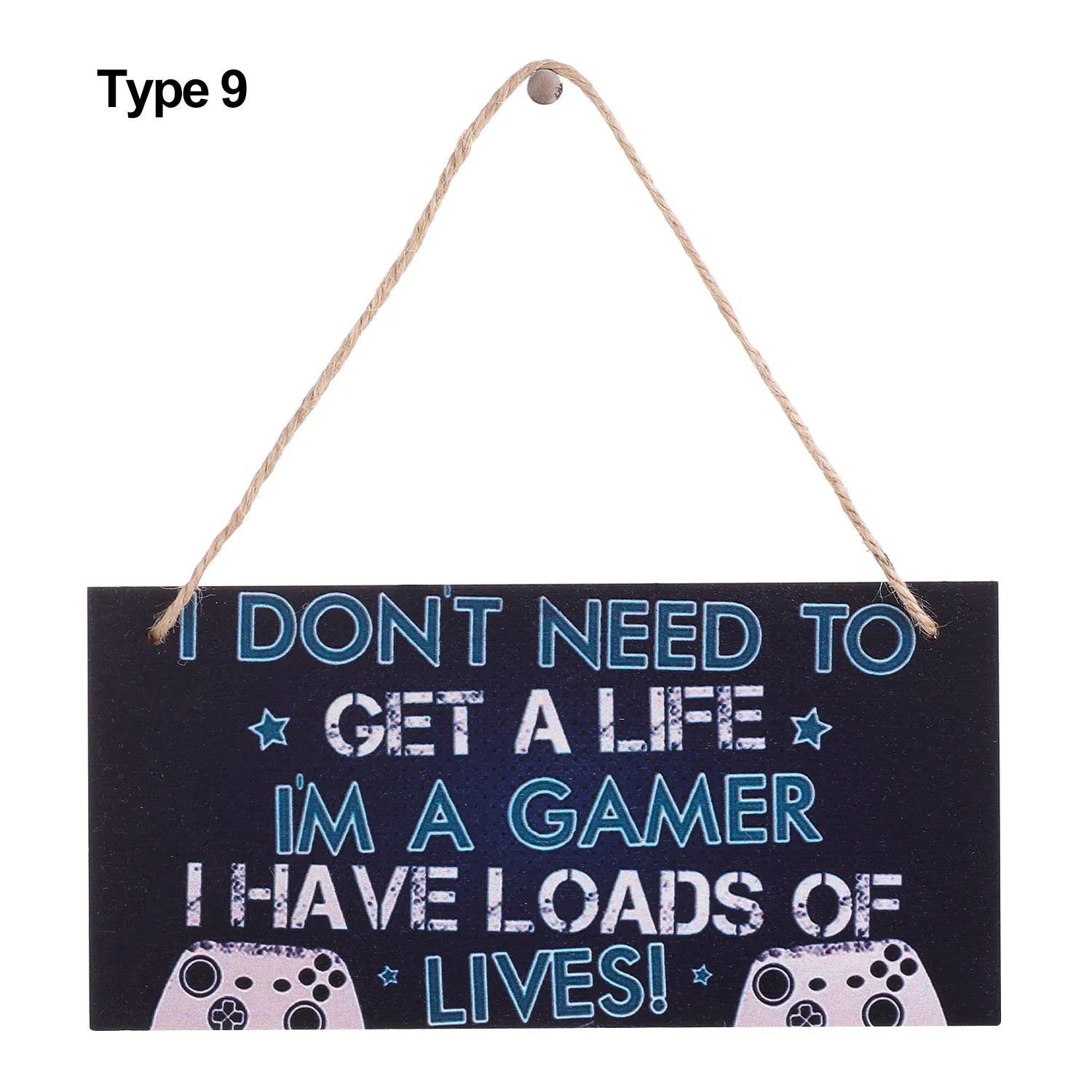 Premium Wooden Gaming Room Sign