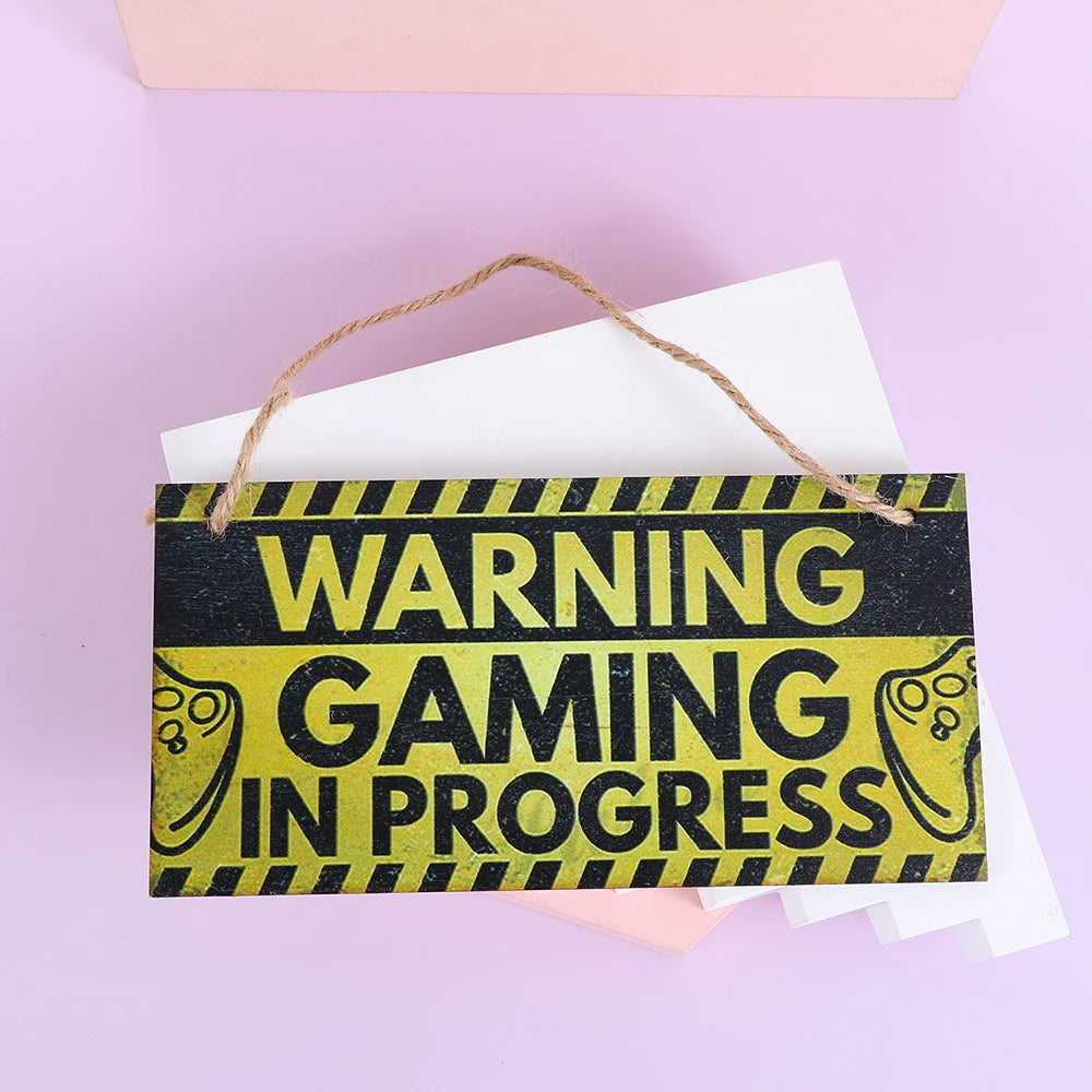Premium Wooden Gaming Room Sign