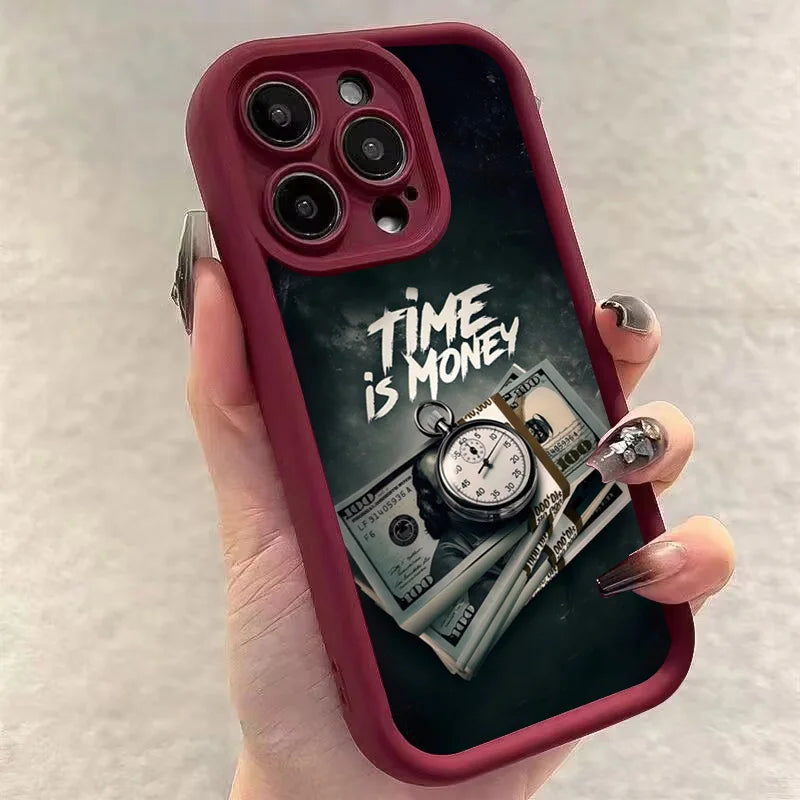 "Time is Money" Matte Protective IPhone Case